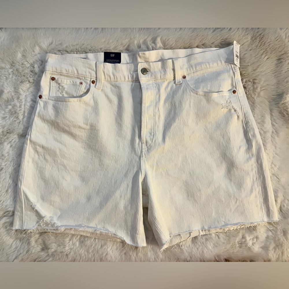 GAP White Denim Shorts